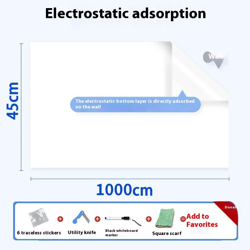 Electrostatic Whiteboard Wall Stickers Can Be Removed And Rubbed Without Hurting The Wall