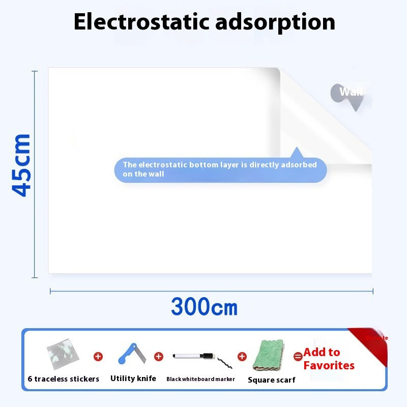 Electrostatic Whiteboard Wall Stickers Can Be Removed And Rubbed Without Hurting The Wall